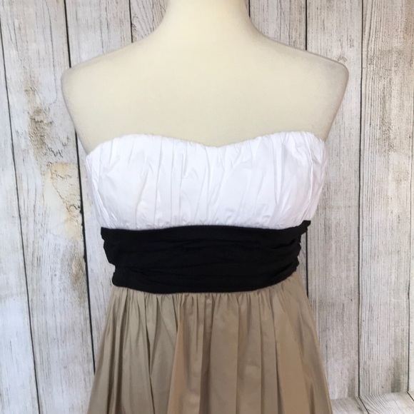 Strapless Color block  Dress - Picture 6 of 6